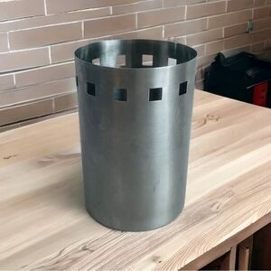 Oneida Stainless Steel Utensil Holder Caddy Silver Kitchen Organizer 6" Tall